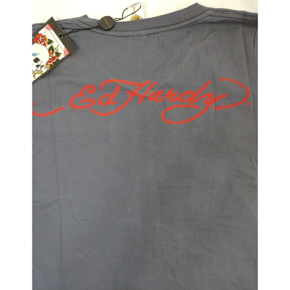 🆕 Ed Hardy Tattoo Graphic Short Sleeve Tee - Picture 6 of 8